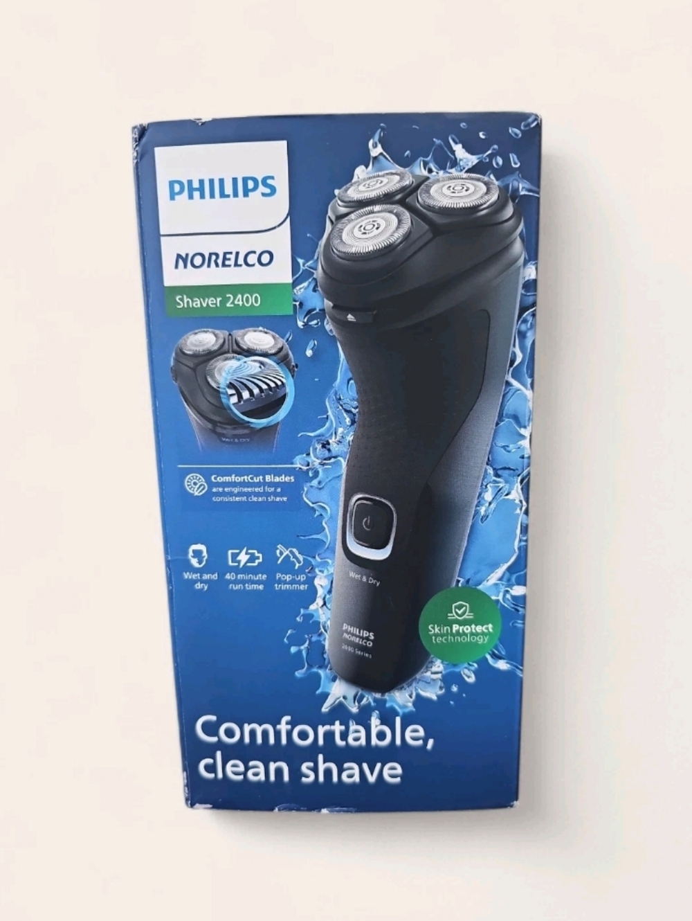 Philips Norelco Wet  Dry Mens Rechargeable Electric Shaver 2400  New Ob